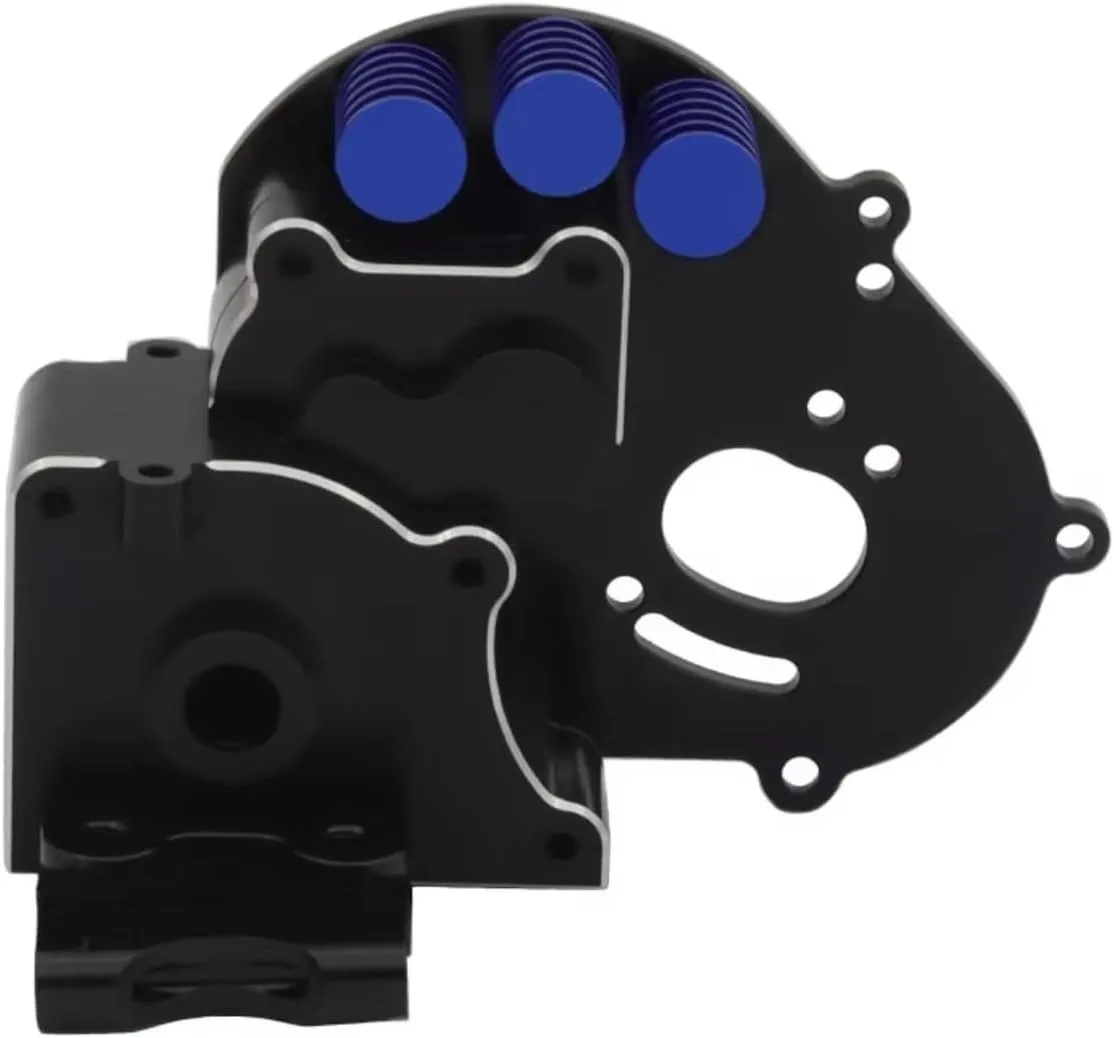 for Traxxas for Slash 2WD 1/10 for VXL for Rustler for Stampede for Bandit 1Pcs Remote Control Car Metal Gearbox Upgrade Parts Accessories RC Car DIY Parts(Black)