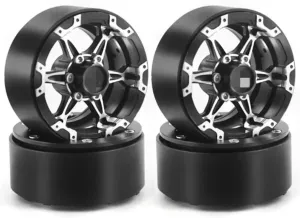 for TRX4 D90 4PCS 1.9 in Aluminum Alloy Wheels RC Car Crawler Vehicle Parts and Accessories Upgrade and Replacement Use RC Car DIY Parts