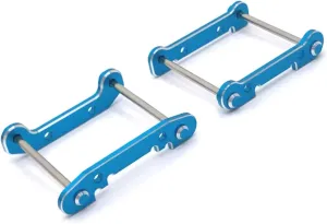 for Wltoys 144001 144002 144010 124018 124019 124017 124016 Metal Upgrade Front and Rear for Swing Arm Mounts RC Car Parts Replacement RC Car DIY Parts(Blue)