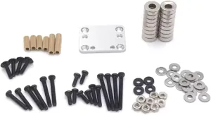 for Wltoys K969 K979 K989 K999 P929 P939 284131 for MINI-Q 1/28 Metal Shell Adjustment Fixation RC Car Upgrade Accessories Replacement RC Car DIY Parts(Silver)