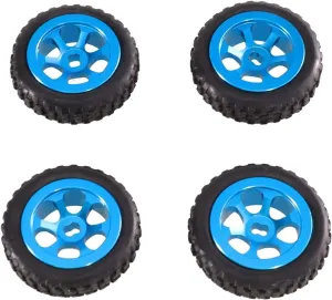 for Wltoys K989 K969 284131 284161 284010 1/28 4WD Metal Parts Hub Tires for Remote Control Cars RC Car Accessories Replacement Use RC Car DIY Parts(Blue)