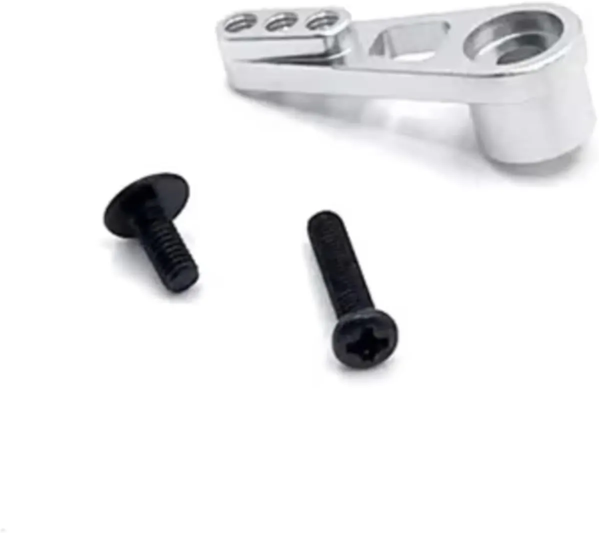for Wltoys Suitable 12427 12428 12423 12429 Flyover 25T Metal Steering Arm Remote Control Car Accessories Upgrade Parts and Accessories RC Car DIY Parts(Silver)