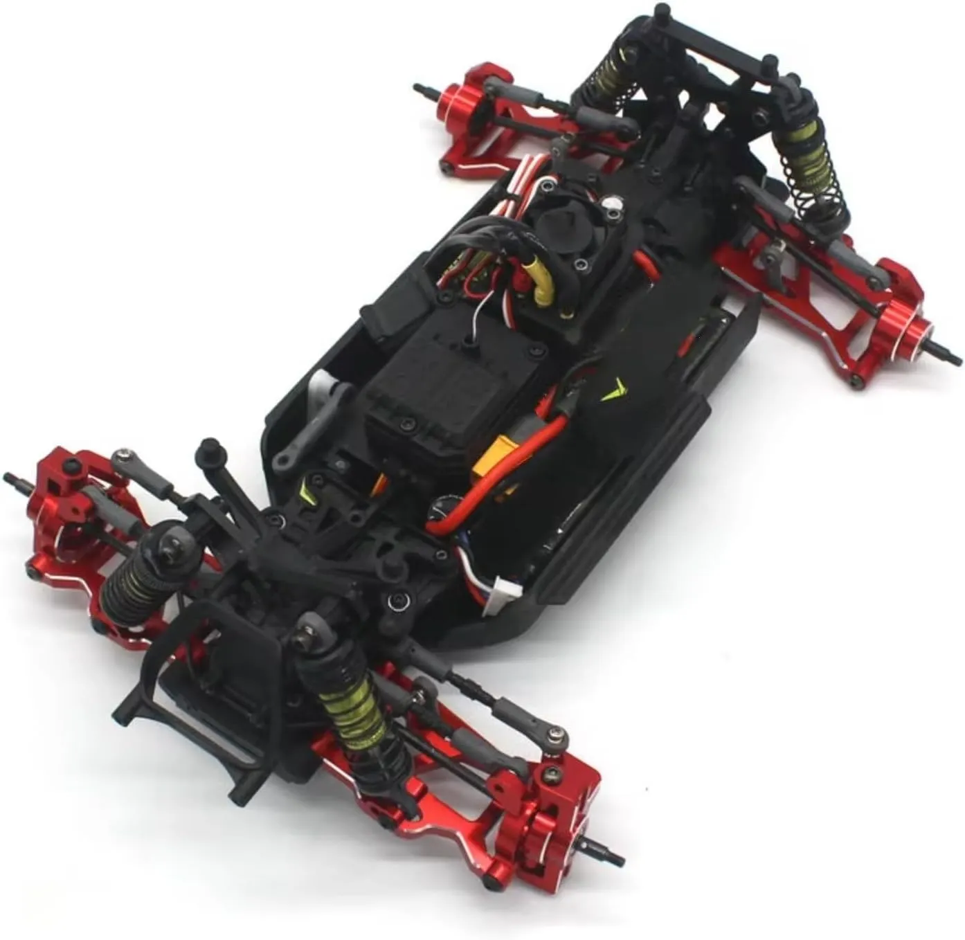 for ZD for Racing for Gladiator MT16 BX12 X12S MT14R PT14Rb 1/16 1/14 Metal Rear Wheel Accessories RC Remote Control Car Parts RC Car DIY Parts(Red)