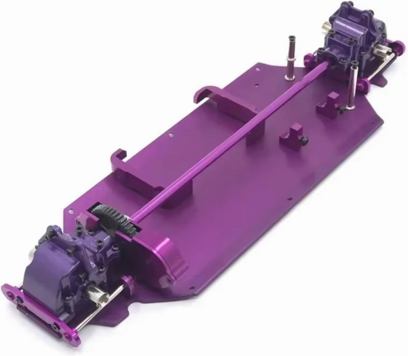 for Wltoys 124007 124016 124017 124018 124019 1/12 Center Drive Shaft Assembly Reduction Gear 27T Motor Gear RC Car Upgrade Parts RC Car DIY Parts(Purple)