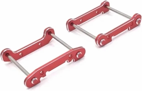 for Wltoys 144001 144002 124016 124017 124018 124019 Metal Accessories Front and Rear Thickening Arm RC Remote Control Car Spare Parts RC Car DIY Parts(Red)