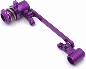 for WLtoys 144010 144001 144002 124016 124017 124018 124019 Metal Upgrade and Modification Steering Group Assembly RC Car Parts RC Car DIY Parts(Purple)