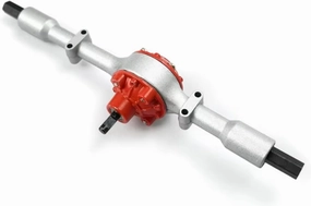 for WPL for D12 B14 B24 B16 B36 C14 C24 C34 C44 Metal Gear Rear Axle with Steel Gear for Mini Truck Upgrade Modified Parts RC Upgrade Parts(Silver)