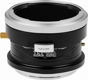 Fotodiox Pro TLT ROKR - Tilt/Shift Lens Mount Adapter Compatible with Pentacon 6 (Kiev 66) Lens to Fuji GFX System (G Mount) Cameras