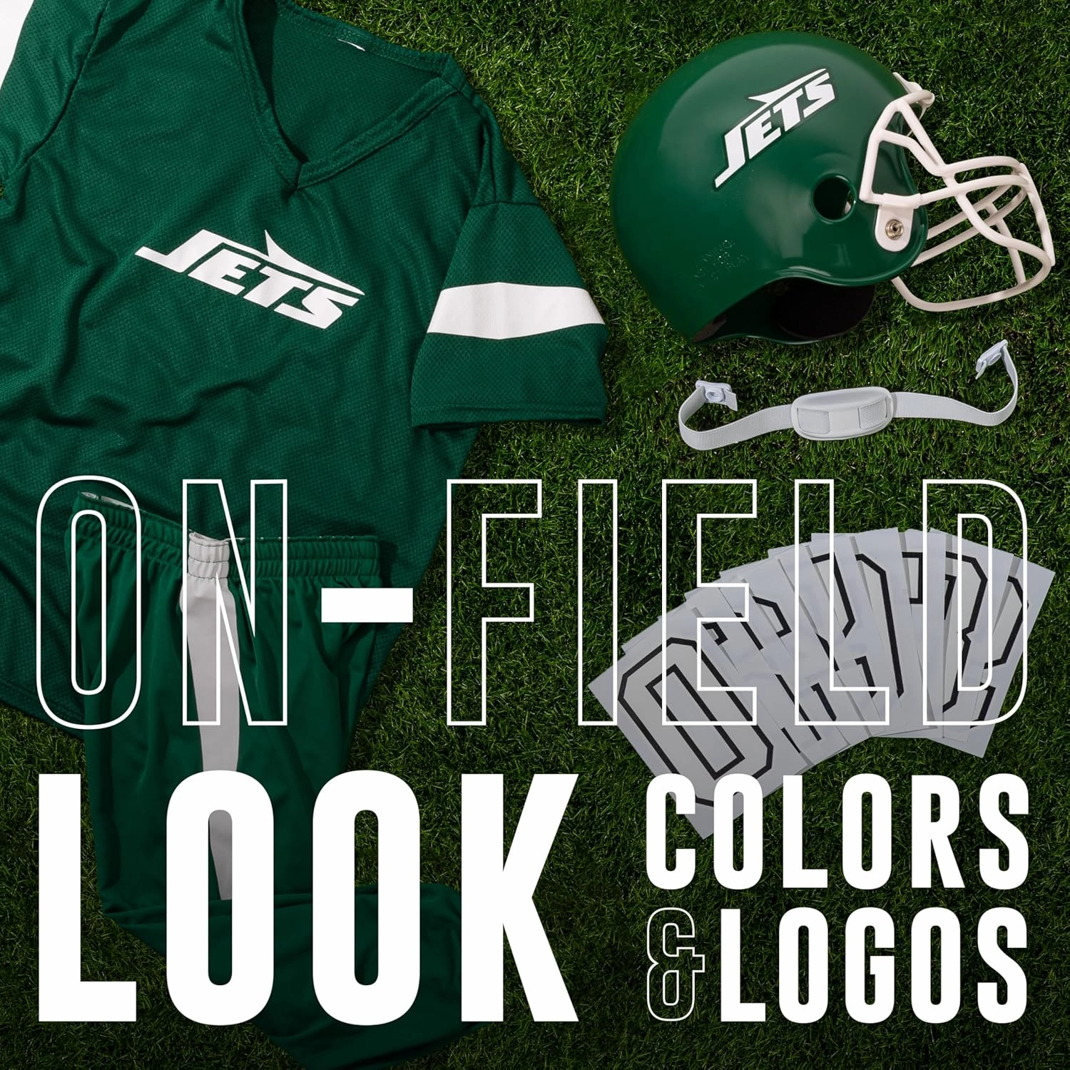 Franklin Sports NFL Youth Football Uniform Set for Boys & Girls - Includes Helmet, Jersey & Pants with Chinstrap   Numbers