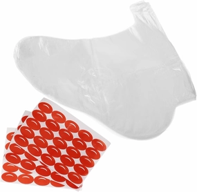 FRCOLOR 5 Sets Disposable Pedi Liners Foot Soak Covers Moisturizing Foot Socks Spa Plastic Covers