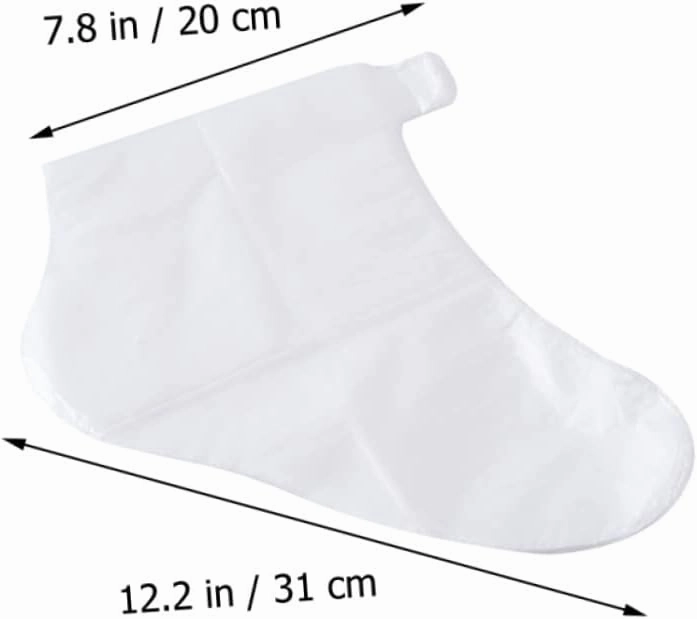 FRCOLOR 5 Sets Disposable Pedi Liners Foot Soak Covers Moisturizing Foot Socks Spa Plastic Covers