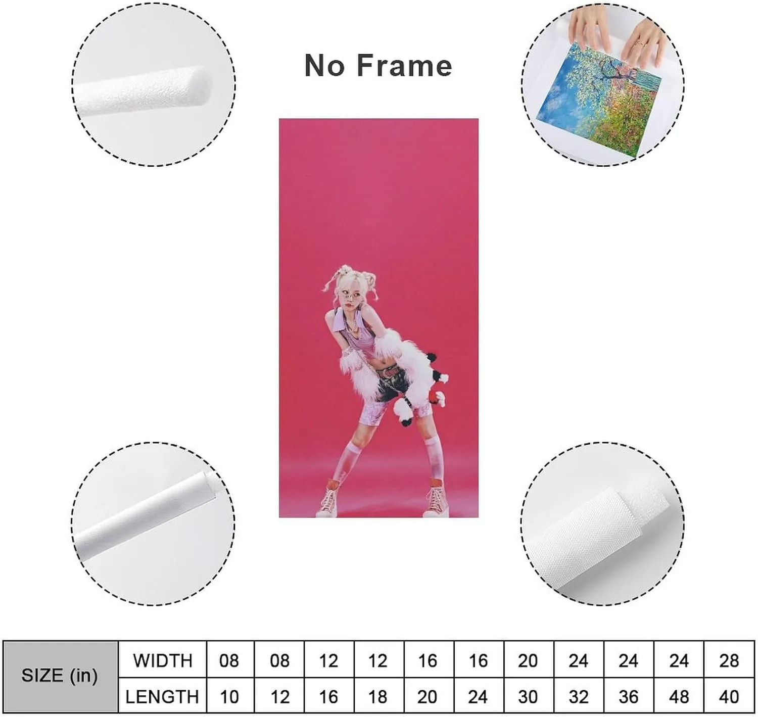 Fxaiui A-ESPA Idol Posters Wall Tapestry Decorative Canvas Merch Use for Party Bedroom Living Room＆Dorm 24x48inch(60x120cm)