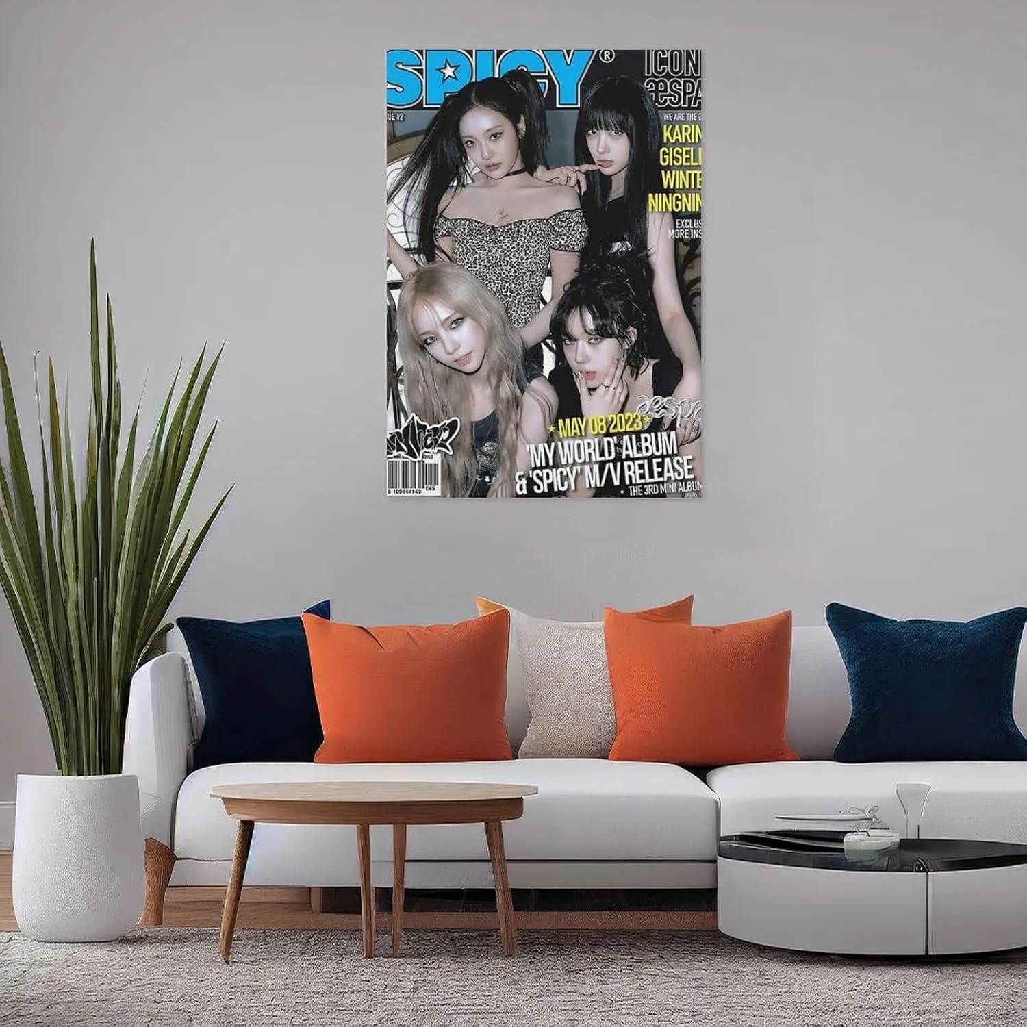 Fxaiui A-ESPA Idol Posters Wall Tapestry Decorative Canvas Merch Use for Party Bedroom Living Room＆Dorm 28x40inch(70x100cm)