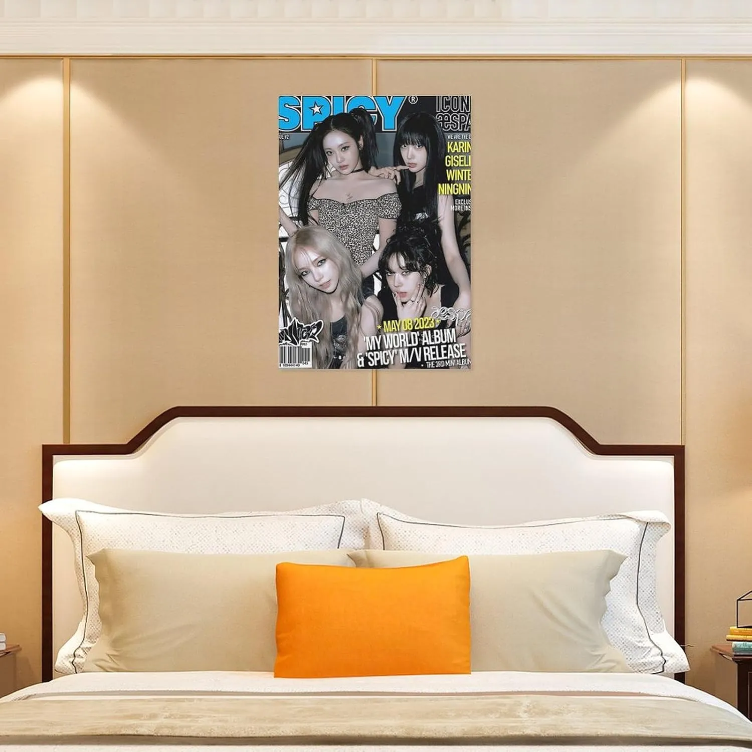 Fxaiui A-ESPA Idol Posters Wall Tapestry Decorative Canvas Merch Use for Party Bedroom Living Room＆Dorm 28x40inch(70x100cm)