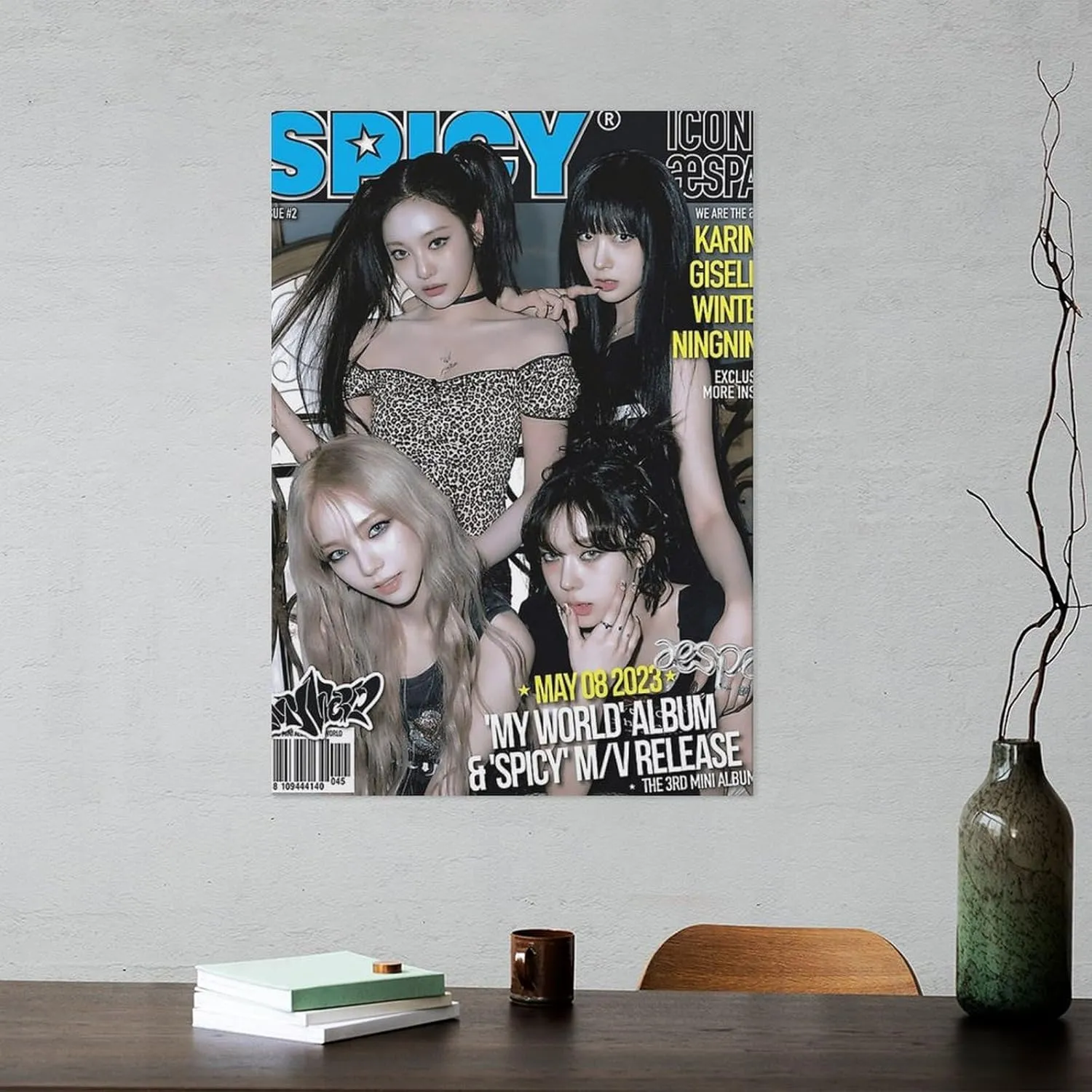 Fxaiui A-ESPA Idol Posters Wall Tapestry Decorative Canvas Merch Use for Party Bedroom Living Room＆Dorm 28x40inch(70x100cm)
