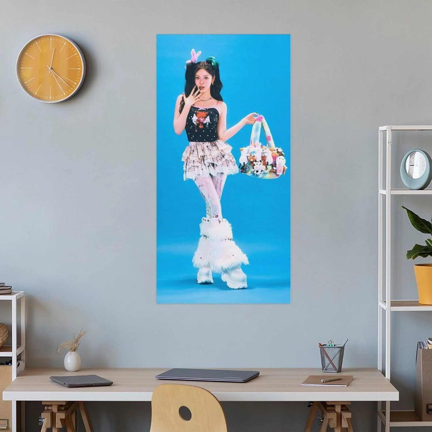 Fxaiui A-ESPA Idol Posters Wall Tapestry Decorative Canvas Merch Use for Party Bedroom Living Room＆Dorm 24x48inch(60x120cm)