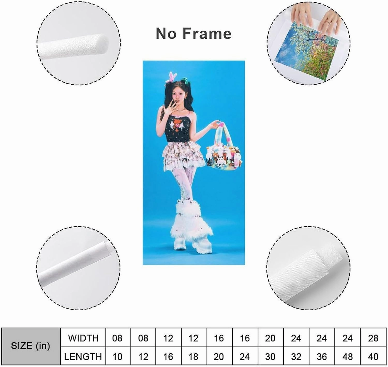 Fxaiui A-ESPA Idol Posters Wall Tapestry Decorative Canvas Merch Use for Party Bedroom Living Room＆Dorm 24x48inch(60x120cm)
