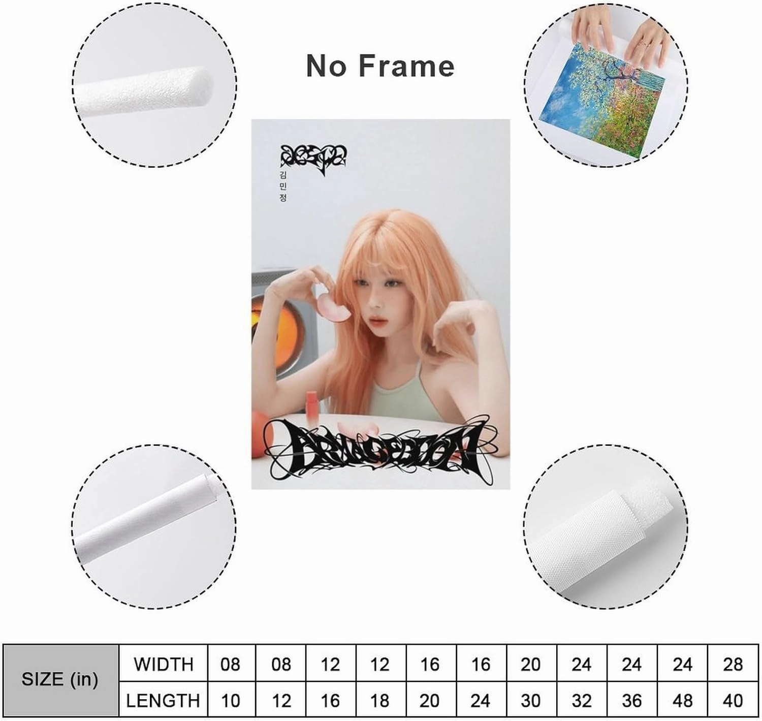 Fxaiui A-ESPA Idol Posters Wall Tapestry Decorative Canvas Merch Use for Party Bedroom Living Room＆Dorm 28x40inch(70x100cm)