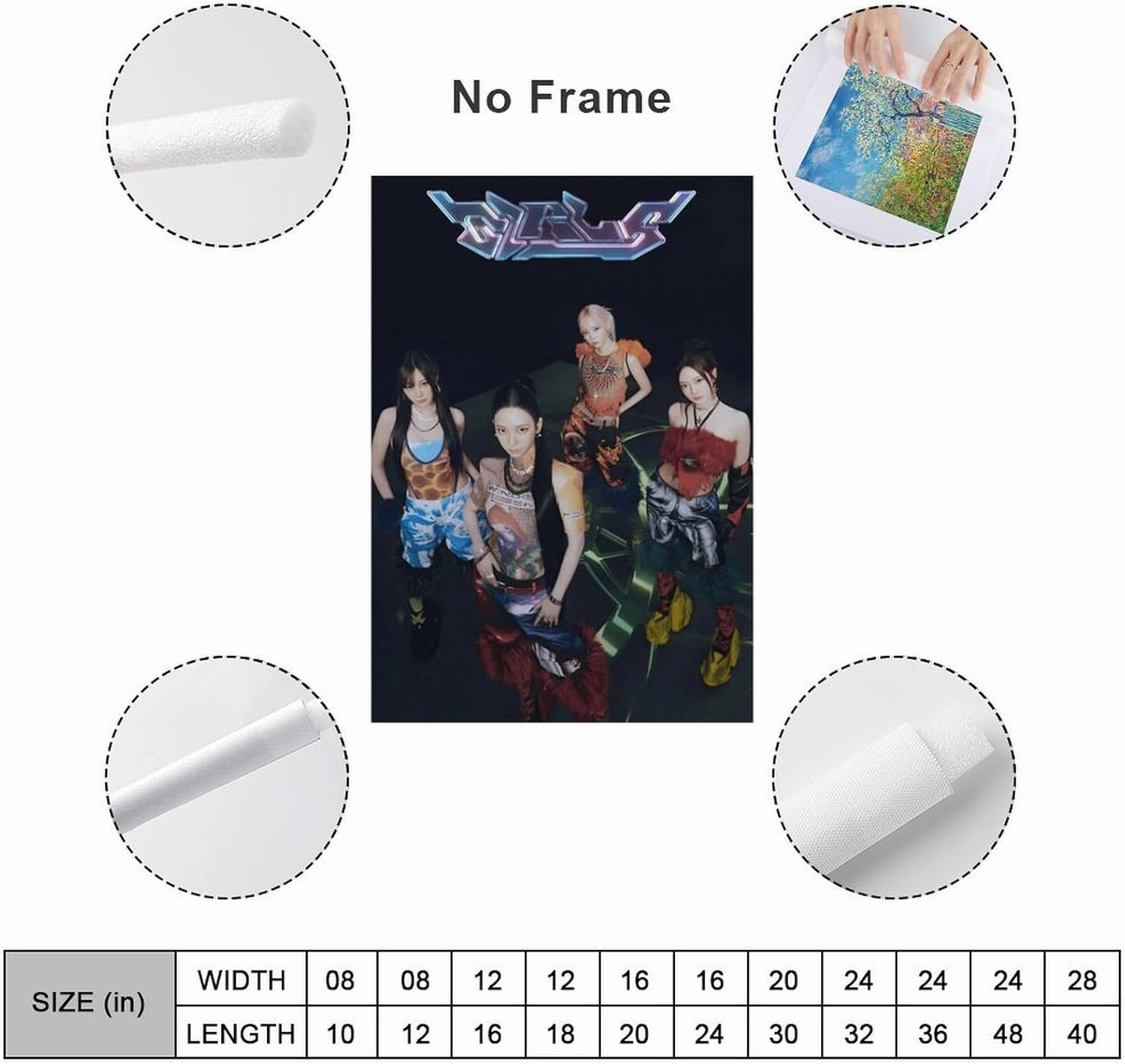 Fxaiui A-ESPA Idol Posters Wall Tapestry Decorative Canvas Merch Use for Party Bedroom Living Room＆Dorm 28x40inch(70x100cm)