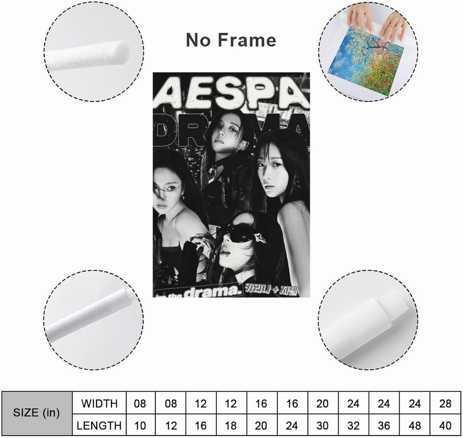 Fxaiui A-ESPA Idol Posters Wall Tapestry Decorative Canvas Merch Use for Party Bedroom Living Room＆Dorm 28x40inch(70x100cm)