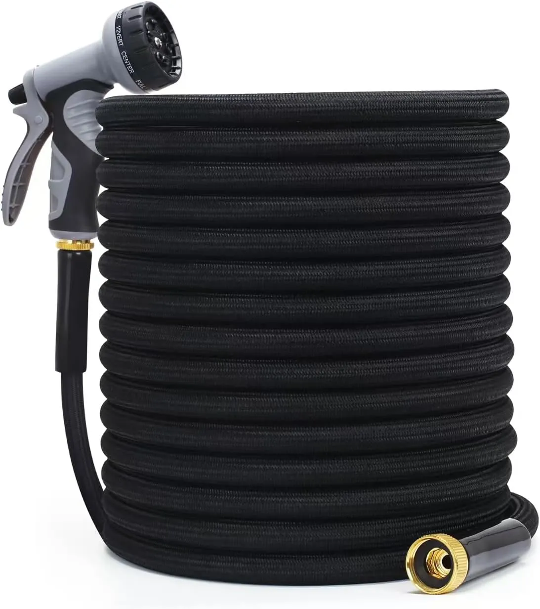 Garden Hose, Portable,Lightweight, Leak-Proof Metal interface,Water Hose for Yard, No-Knots, Wear-Resistant, NON-EXPANDABLE Ultra Lightweight,Sturdy, Flexible, 3/4GHT, Garden (100FT)