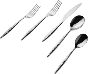 Godinger Flatware Silverware Set 18/10 Avellino Mirror - 20 Pc - Service for Four