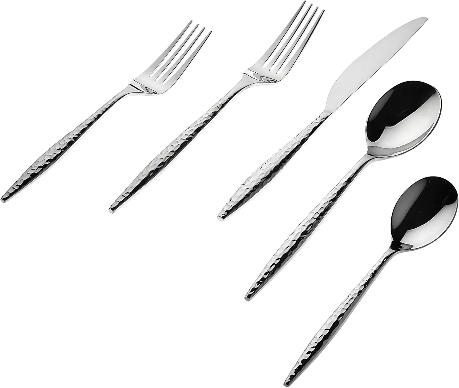 Godinger Flatware Silverware Set 18/10 Avellino Mirror - 20 Pc - Service for Four