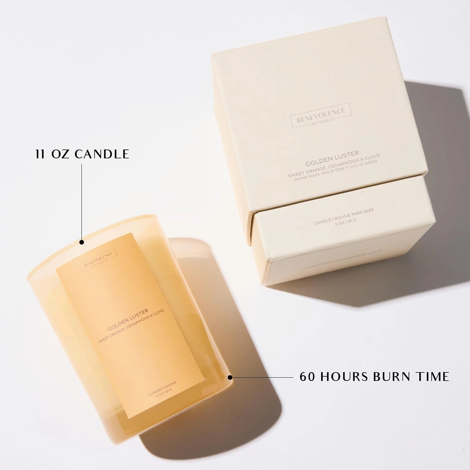 Golden Luster Gift Box | Candle, Room Spray & Reed Diffuser | Orange, Cedarwood & Clove | Luxurious Home Fragrance | Ready for Gifting Set