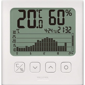 Graph with Digital Hygrometer Tt – 581 White tanita/TANITA