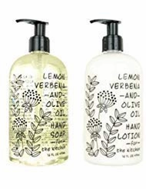 Greenwich Bay Trading Company Kitchen Collection: Lemon Verbena & Olive Oil (Hand Soap & Lotion)