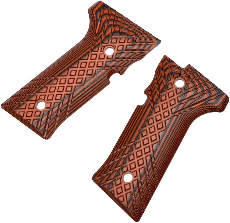 Guuun G10 Grips for Beretta 92 Vertec & Beretta M9A3 Beretta 92X Not fit 92x performance, Crosshatch Texture