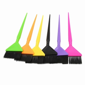 Hairdressing Dye Brush, Hair Color Brush, Hair Coloring Brush, Hair Color Brush, 6 Piece Long Tail Hair Dye Brush Set for Hair Hairdressing Salon