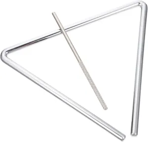 HANABASS 1 Set Triangle Percussion Instrument for Music with Striker Educational Rhythm Triangle for Boys for Music Class and Home Play