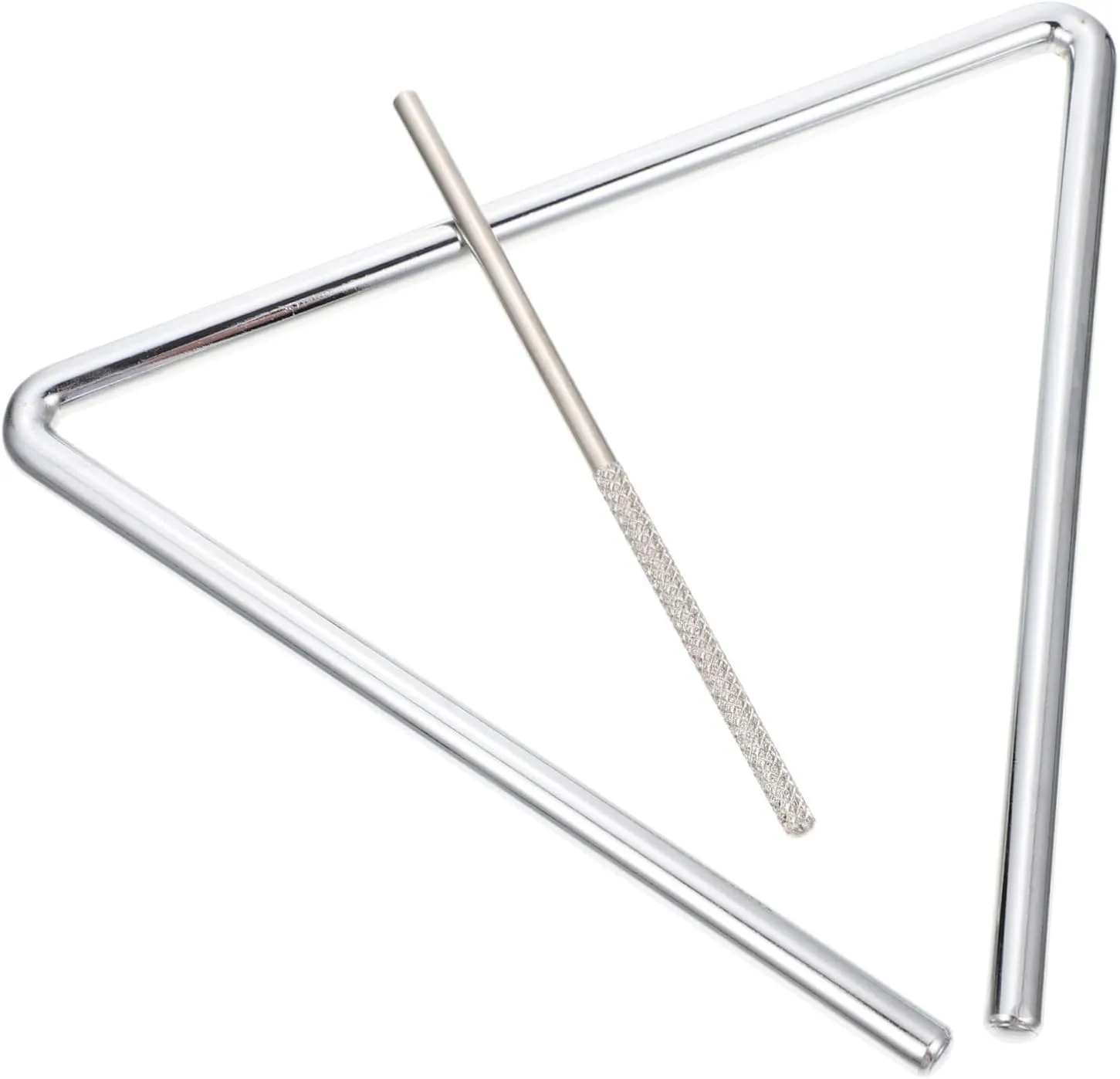 HANABASS 1 Set Triangle Percussion Instrument for Music with Striker Educational Rhythm Triangle for Boys for Music Class and Home Play
