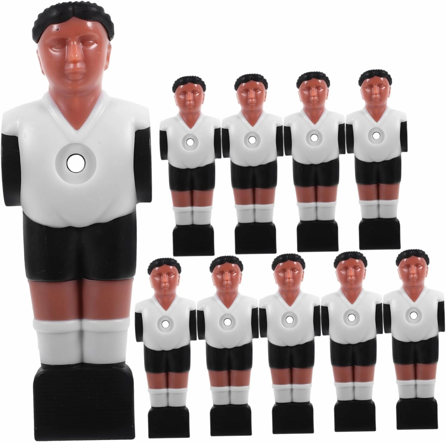 HANABASS 10pcs Foosball Player Replacement Desk Foosball Soccer Players Set Replaceable Adorable Soccer Wear-Resistant Guys