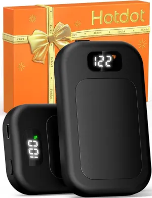 Hand Warmers Rechargeable, 6400mAh Electric Hand Warmers, AI Smart Chips 20Hrs Long Safe Heat, Portable Pocket Heater, Outdoor Camping Hunting Golf Accessories