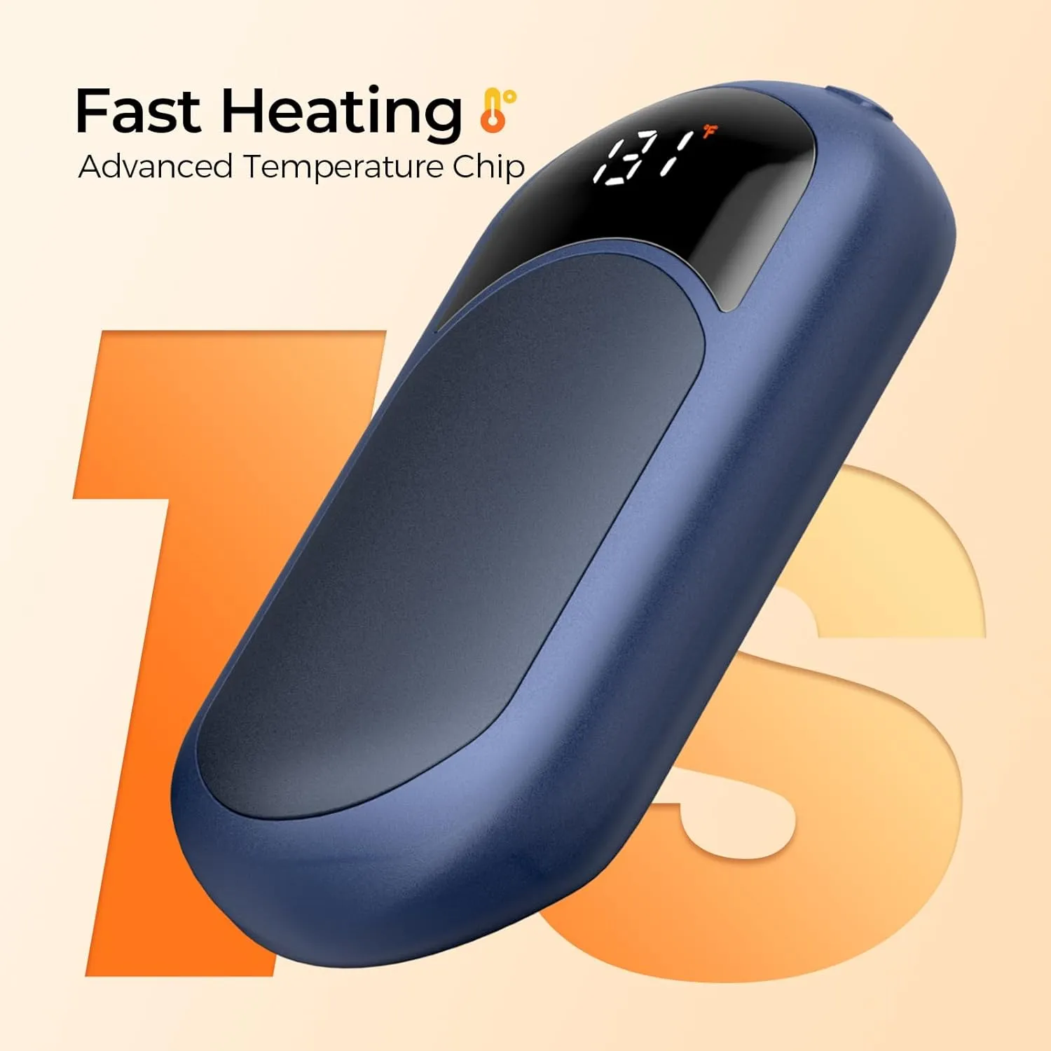 Hand Warmers Rechargeable,Electric Hand Warmer Fast Heating, Portable Pocket Heater Handwarmers Gifts for Men, Women, Christmas, Golf, Hunting, Camping Accessories