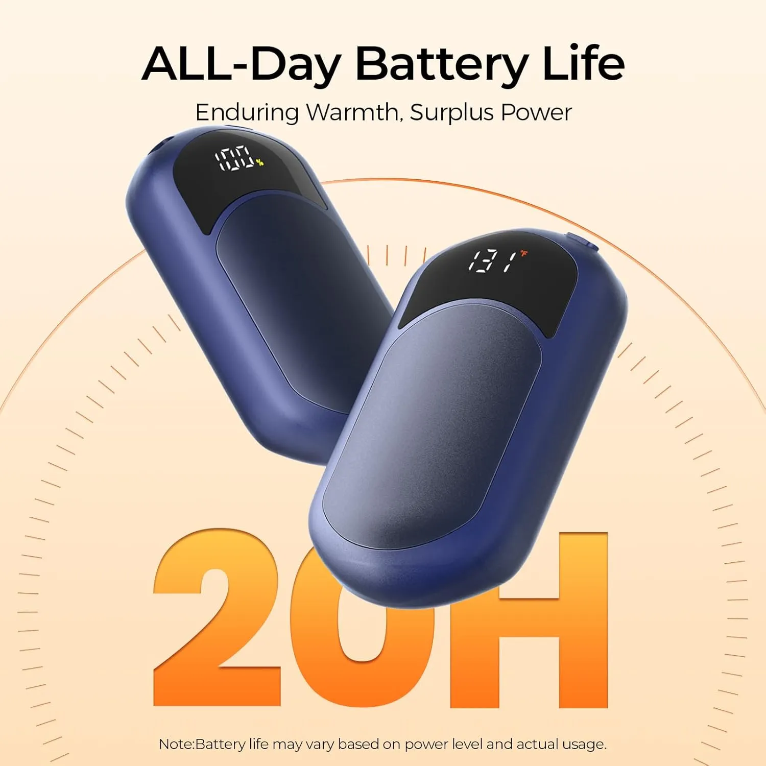 Hand Warmers Rechargeable,Electric Hand Warmer Fast Heating, Portable Pocket Heater Handwarmers Gifts for Men, Women, Christmas, Golf, Hunting, Camping Accessories