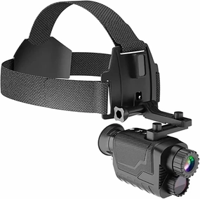 Head-Mounted Night Vision Monocular, Infrared NVG Monocular with 8X Digital Zoom, 4K Video & 36MP Photos, 984Ft Long Distance, for Hunting, Camping, Surveillance