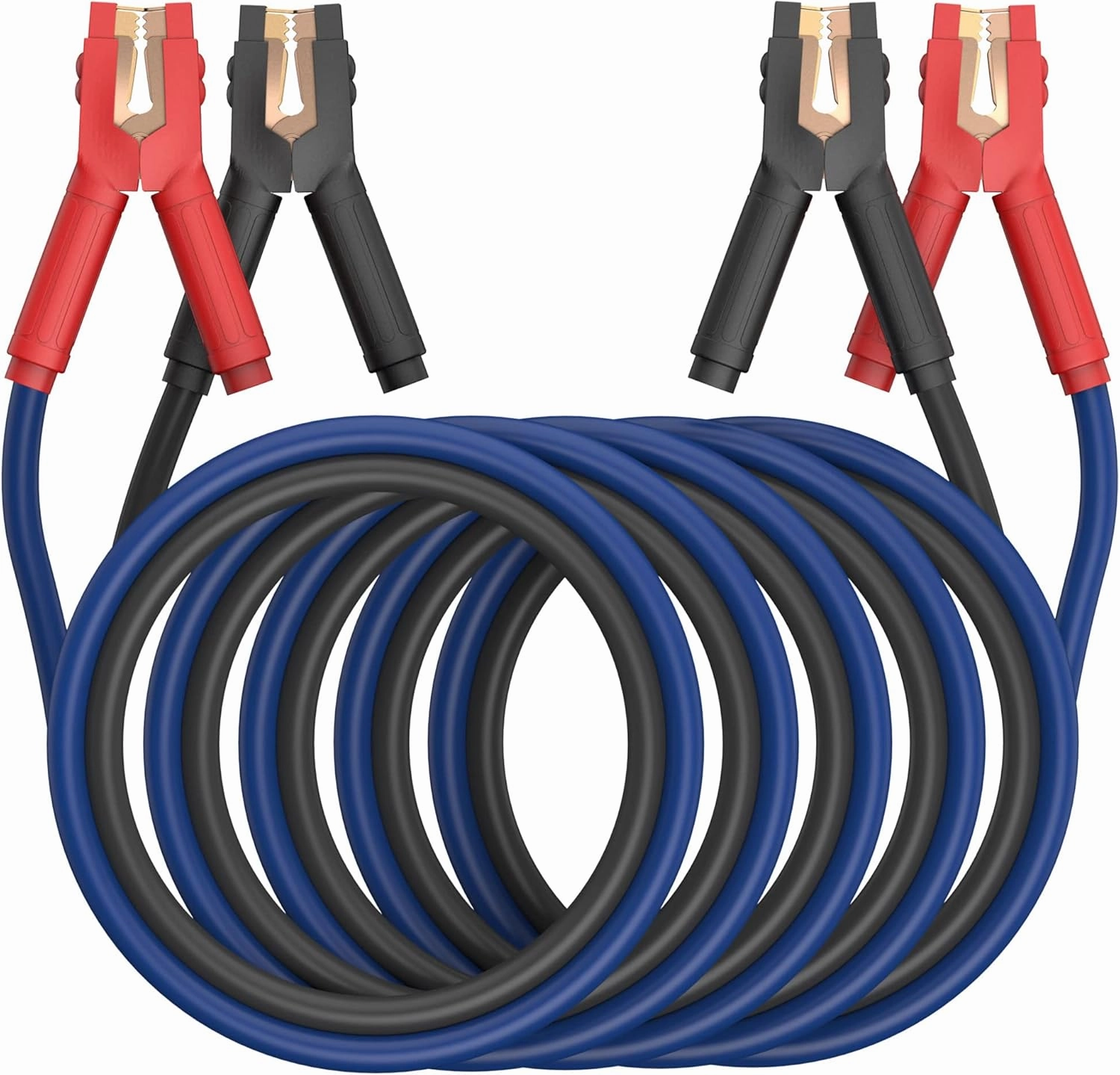 Heavy Duty Jumper Cables, 0 Gauge 25 Feet 1000Amp Booster Cables, UL Listed Cables for 12V & 24V Cars, SUVs and Trucks, Jumper Cables Kit with Carry Bag, Gloves, Brushes (0 Gauge 25 Feet)…