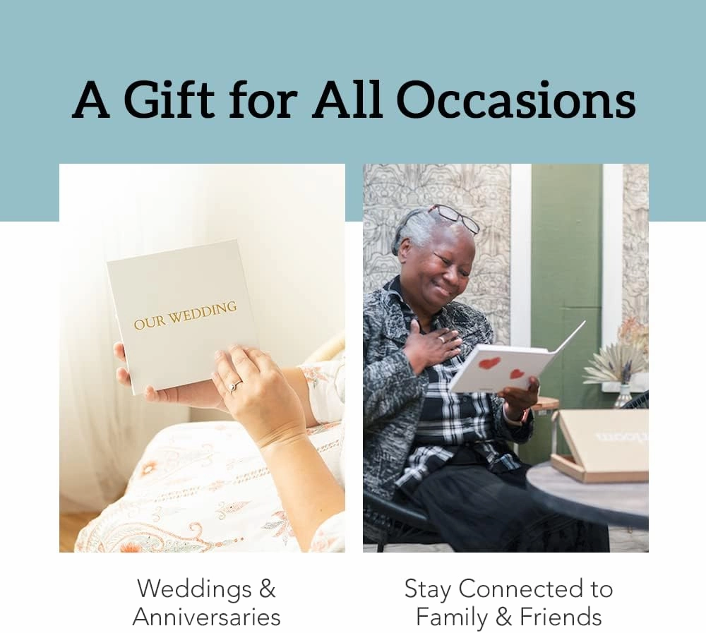 Heirloom Heart Video Book - Create Your Own Digital Greeting Card Gift with Your Memories - Anniversary, Christmas, Wedding - Plays 10 Minutes of Video and Photos