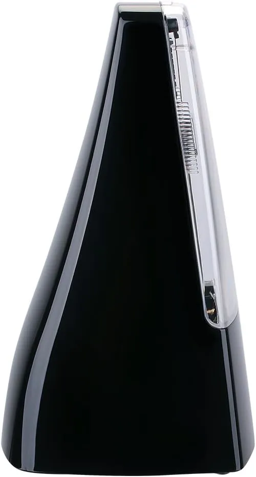 High Accuracy Mechanical Drumer Metronome with Audible Click and Bell Ring for Pianoist, Black