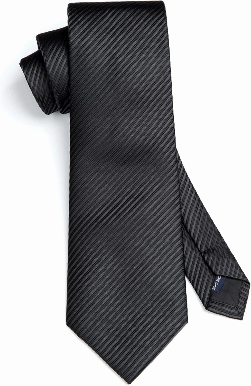 HISDERN Mens Ties Striped Ties for Men Formal Tie and Pocket Square Set Necktie for Wedding Business Graduation