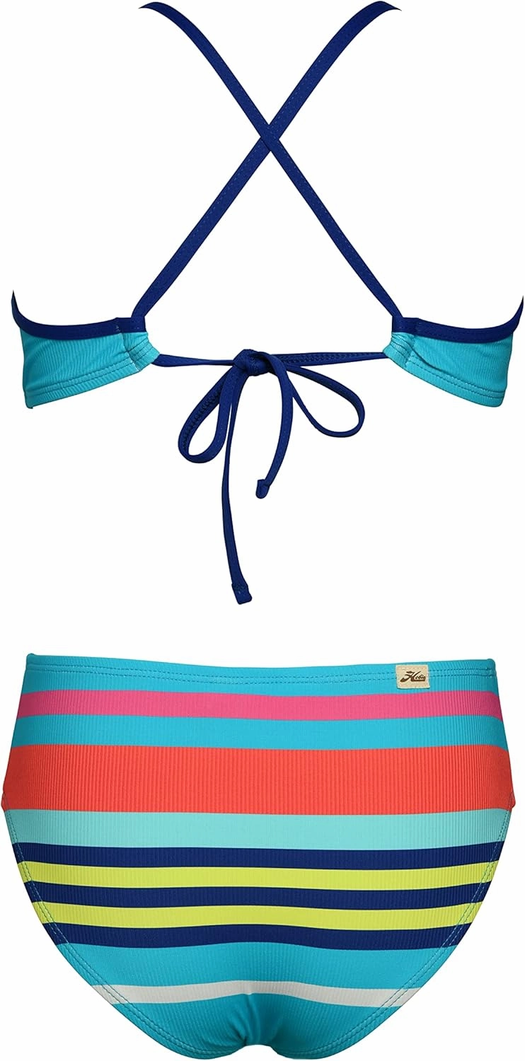 Hobie Girls' Hankini Top & Hipster Bottom Swimsuit Set