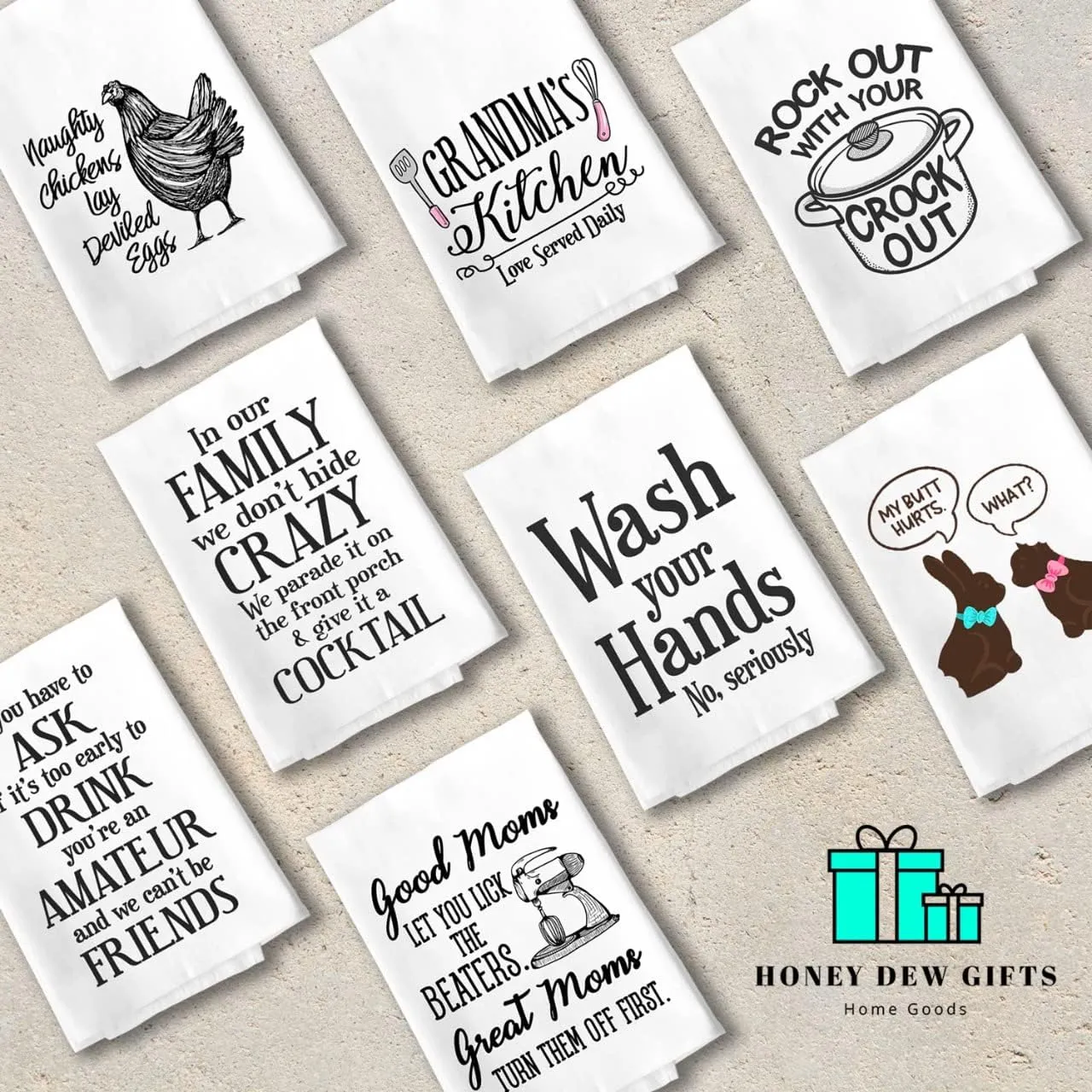 Honey Dew Gifts, Dear Santa This Year I Would Like a Big Fat Account and a Slim Body, Cotton Flour Sack Towel, 27 inch by 27 inch, Funny Christmas Kitchen Towels, Holiday Decor, 10008