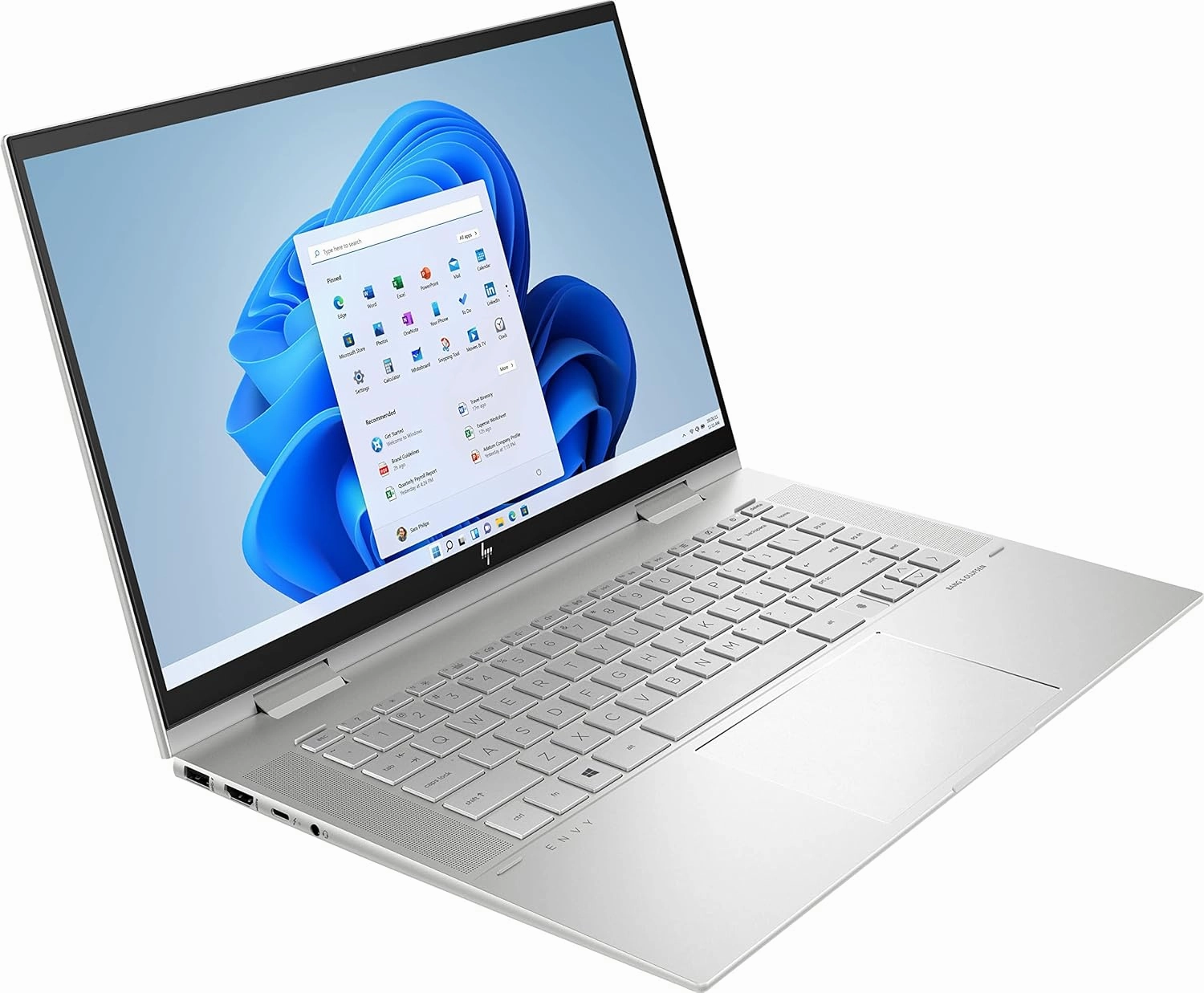 HP 2023 Envy X360 15.6" FHD IPS Touch 2-in-1 Laptop Intel 12-Core i7-1260P Iris Xe Graphics 32GB DDR4 1TB NVMe SSD HDMI Thunderbolt 4 WiFi AX BT Backlit KB Fingerprint Windows 11 Pro Stylus w/RE USB