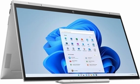 HP 2023 Envy X360 15.6" FHD IPS Touch 2-in-1 Laptop Intel 12-Core i7-1260P Iris Xe Graphics 32GB DDR4 1TB NVMe SSD HDMI Thunderbolt 4 WiFi AX BT Backlit KB Fingerprint Windows 11 Pro Stylus w/RE USB