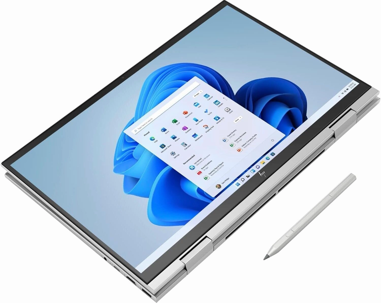 HP 2023 Envy X360 15.6" FHD IPS Touch 2-in-1 Laptop Intel 12-Core i7-1260P Iris Xe Graphics 32GB DDR4 1TB NVMe SSD HDMI Thunderbolt 4 WiFi AX BT Backlit KB Fingerprint Windows 11 Pro Stylus w/RE USB