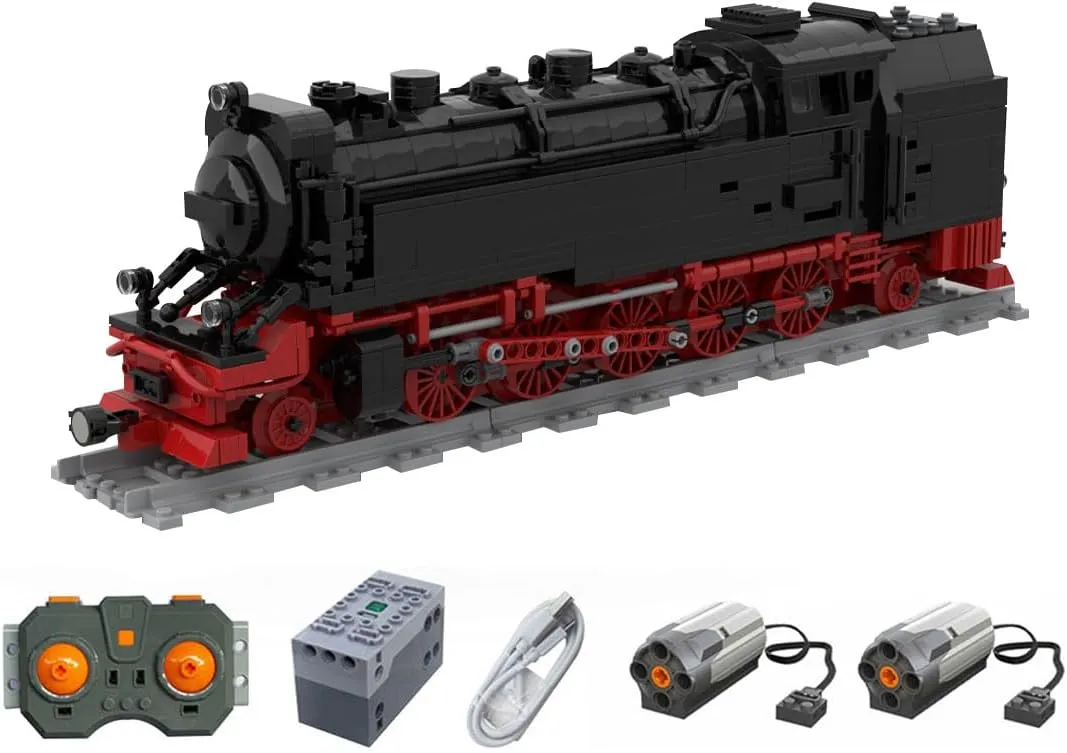 HSB Dampflok 99.72 Vapor Train Building and Construction Toy, Technic Train Series Building Block Set, Creative Interactive Toy for Teens and Up (1066Pcs  )