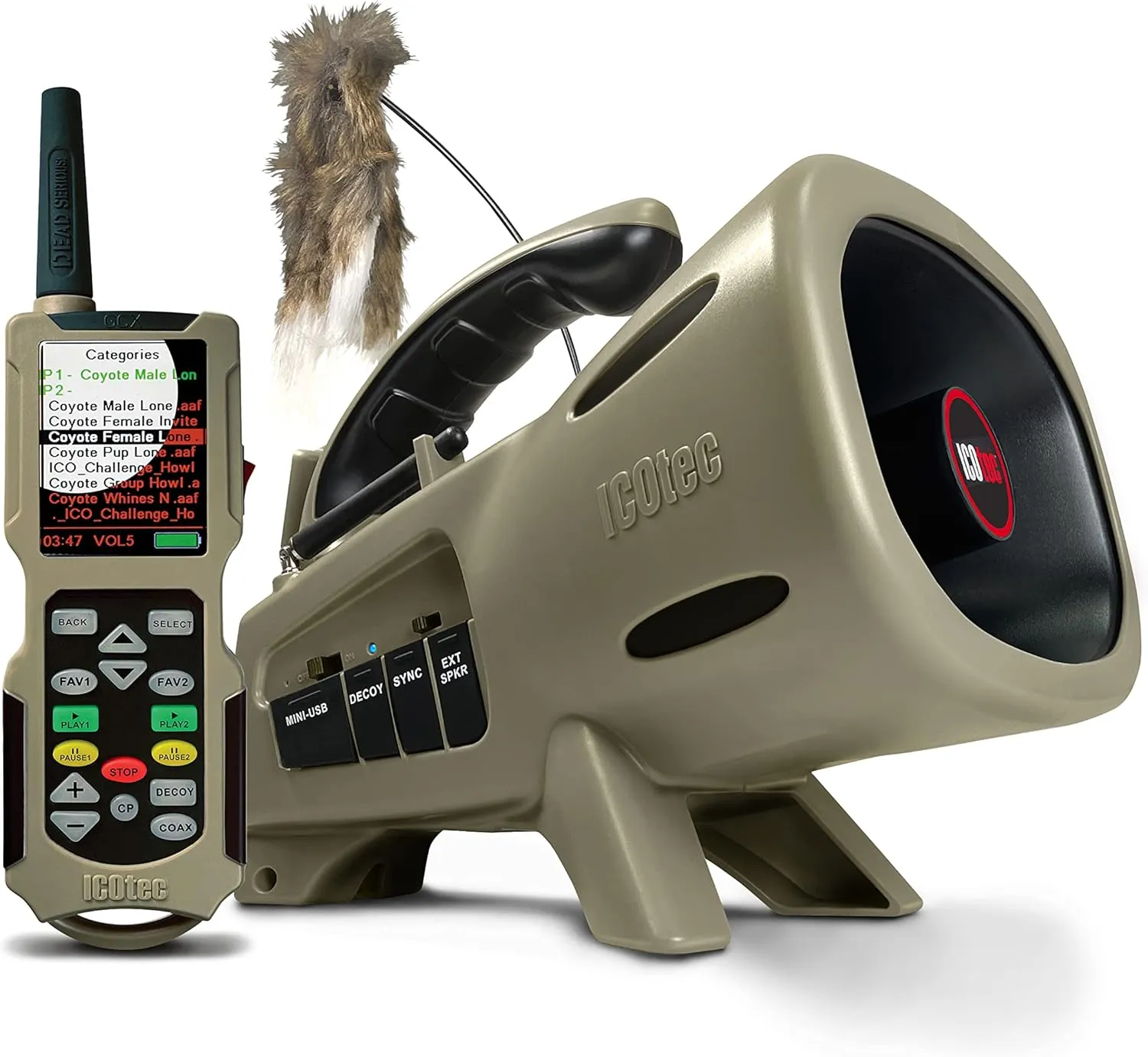 Icotec Outlaw  Professional Predator Call/Decoy Combo with Bluetooth